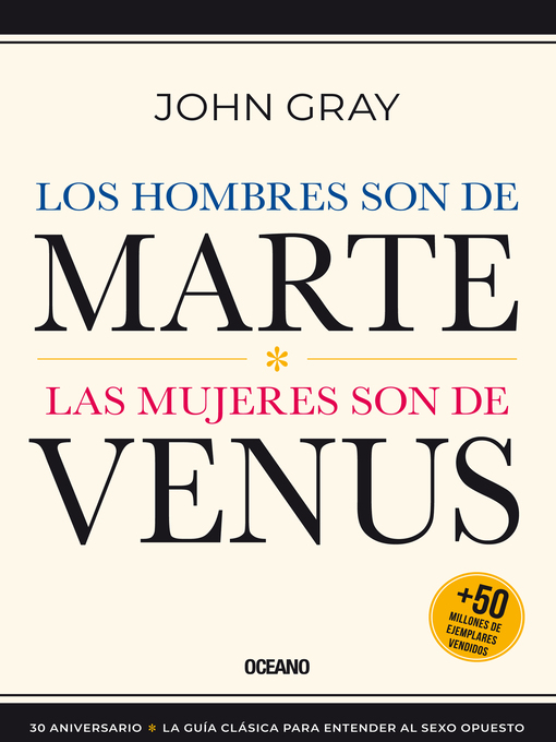 Detalles del título Los hombres son de Marte, las mujeres son de Venus de John Gray - Lista de espera